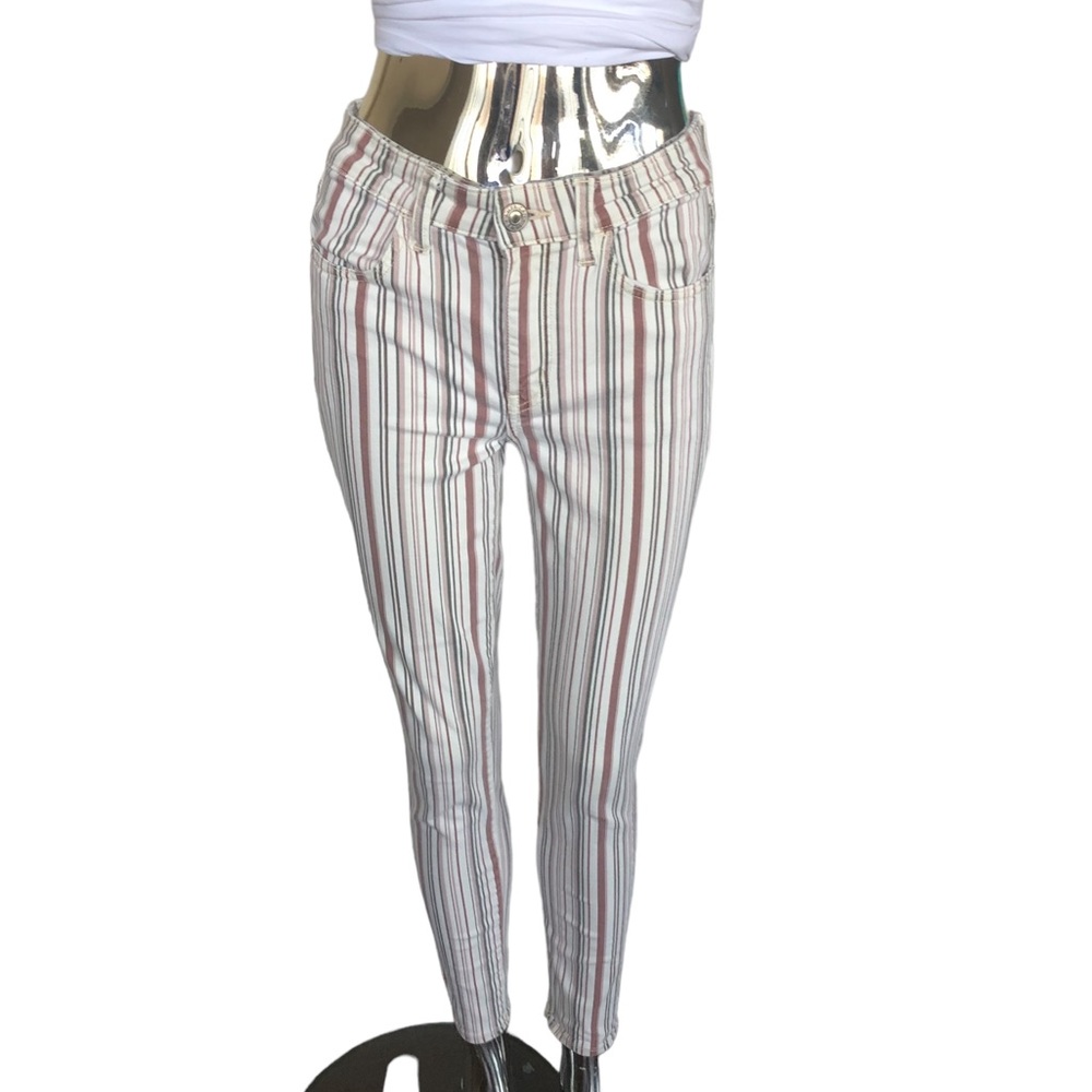 Striped Straight Leg American Eagle Pants 4